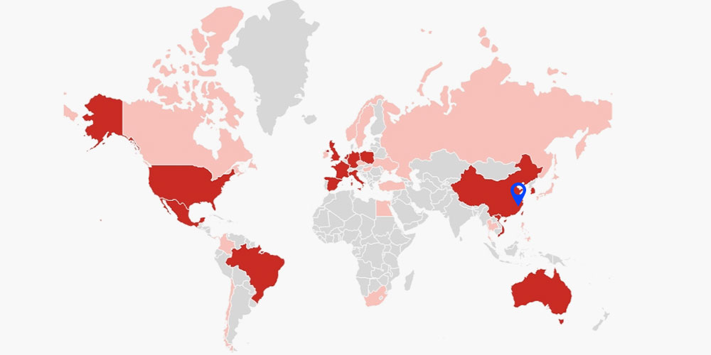 market reach across the globe